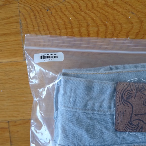 NAKED & FAMOUS DENIM Super Guy Stone Blue Recycled Selvedge Jeans Mens Size 34 - Picture 14 of 14